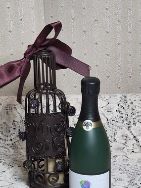 Epic Products Wine Cork Cage & Foam Mini Bottle Ornament Set